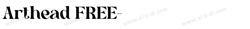 Arthead FREE字体转换
